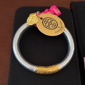 Silver and Gold Bangle Bracelet